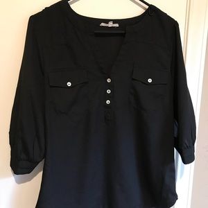 Black “41 Hawthorn” Blouse